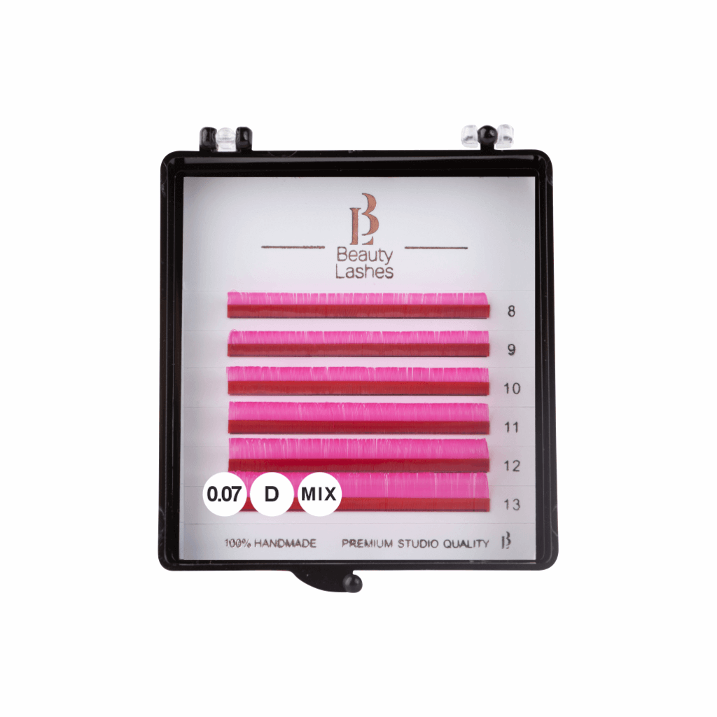 Cils pink 0,07D Mix