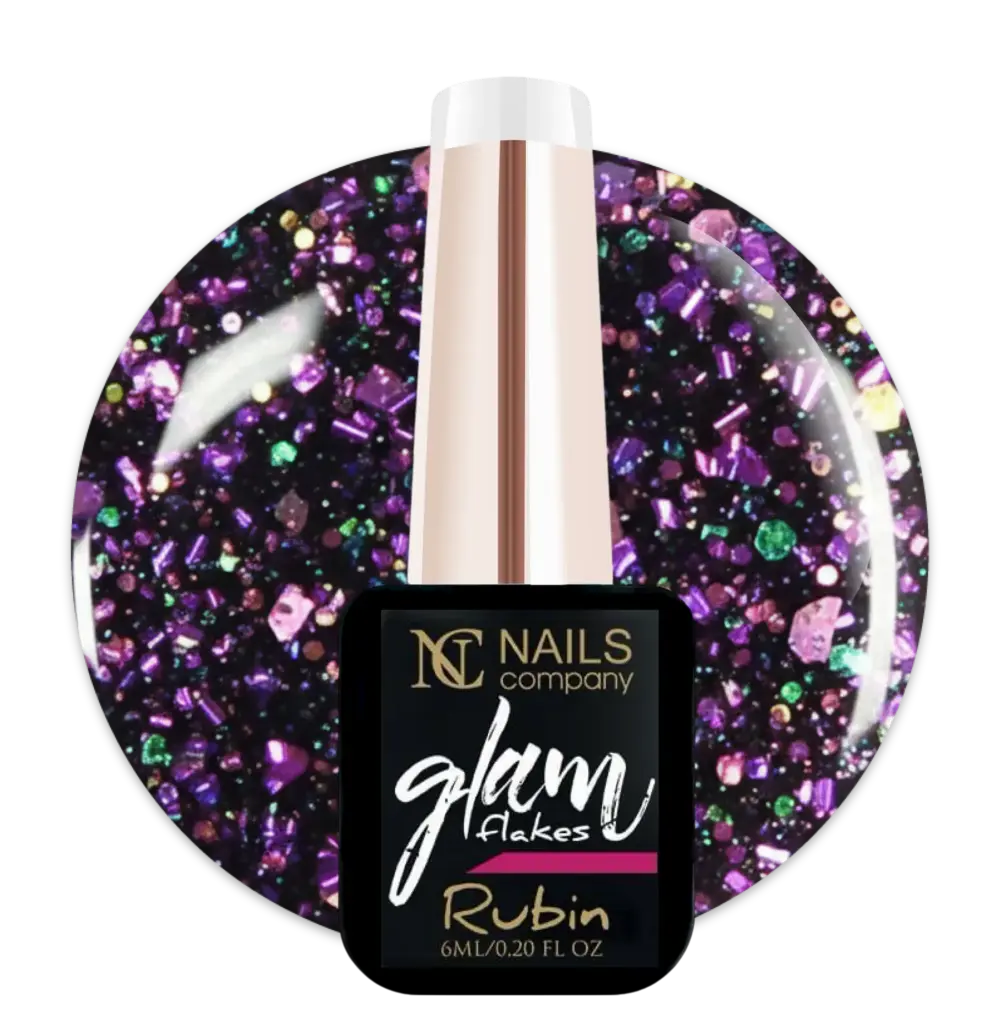 Glam Flakes Rubin