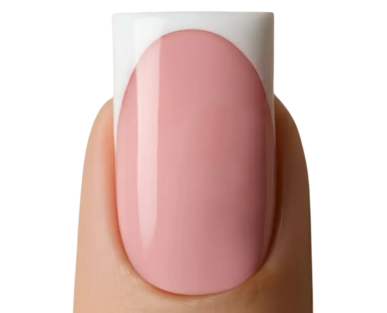 SnapNails Square Pink & White