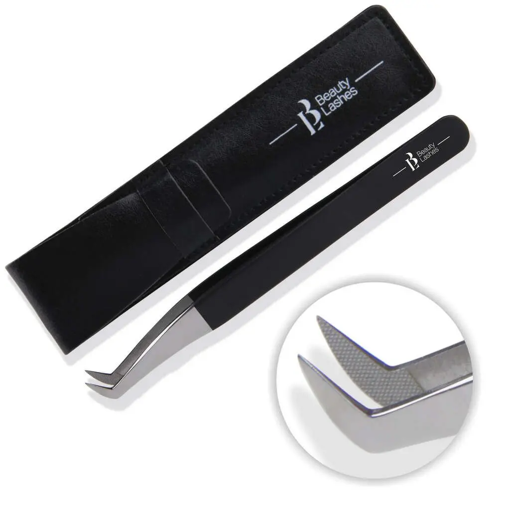 Pince à cils Volume L Silver & Black + Etui