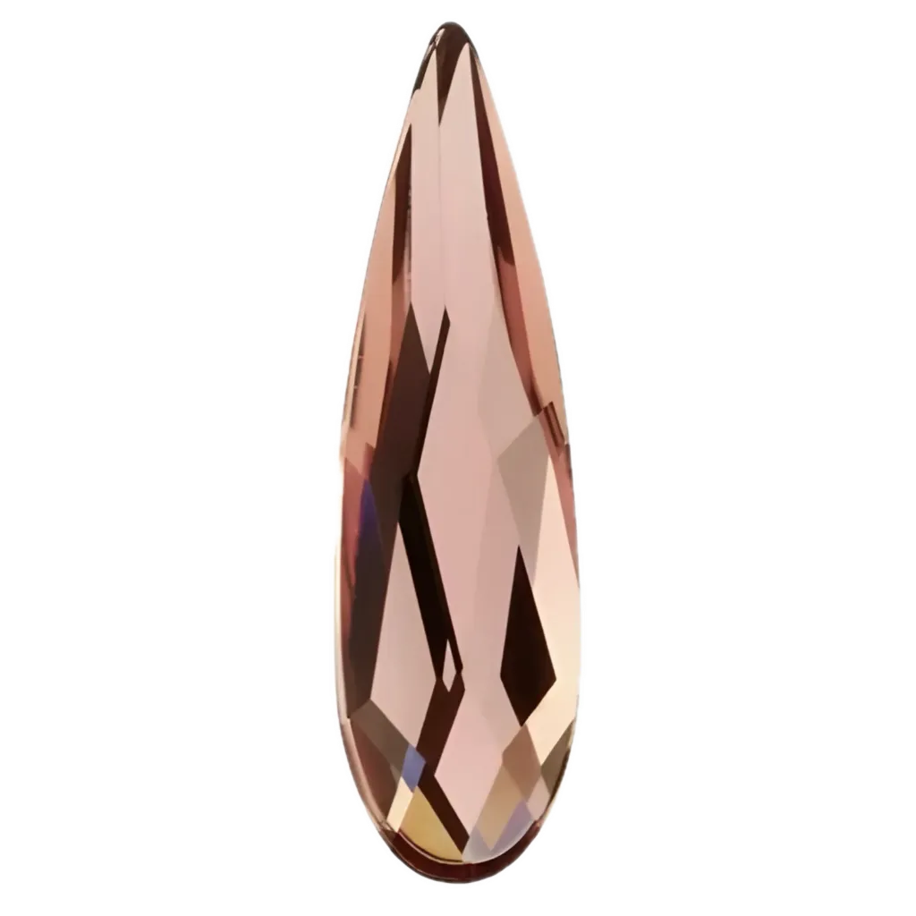Strass Swarovski Raindrop Rose Gold