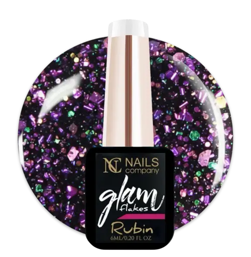 Glam Flakes Rubin