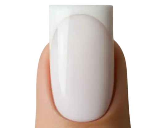 SnapNails Square Milky White & White