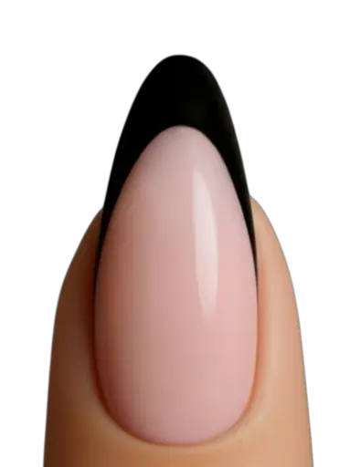 SnapNails Almond Pink & Black