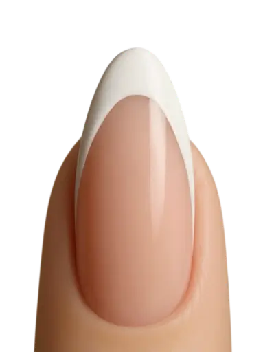 SnapNails Almond Nude & White