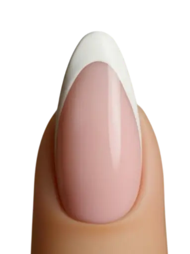 SnapNails Almond Pink & White